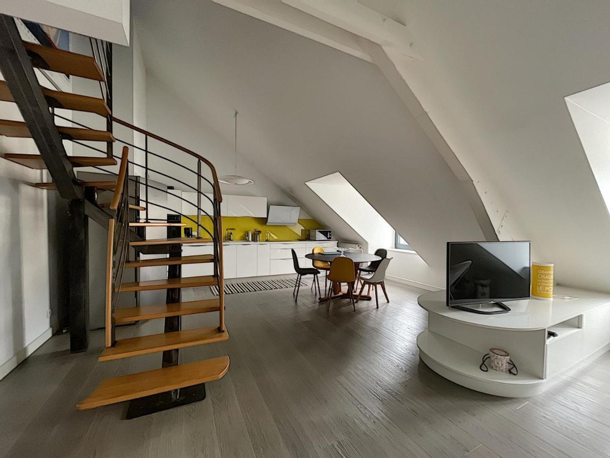 Duplex De Standing En Centre-Ville Avec Parking, Proche Port Et Plage - Fr-1-361-377 格朗维尔 外观 照片